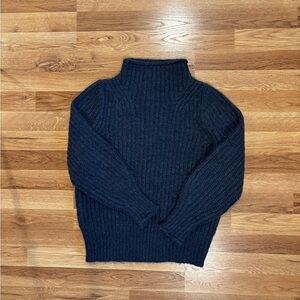 Madewell Women's Deep Blue Turtleneck Sweater